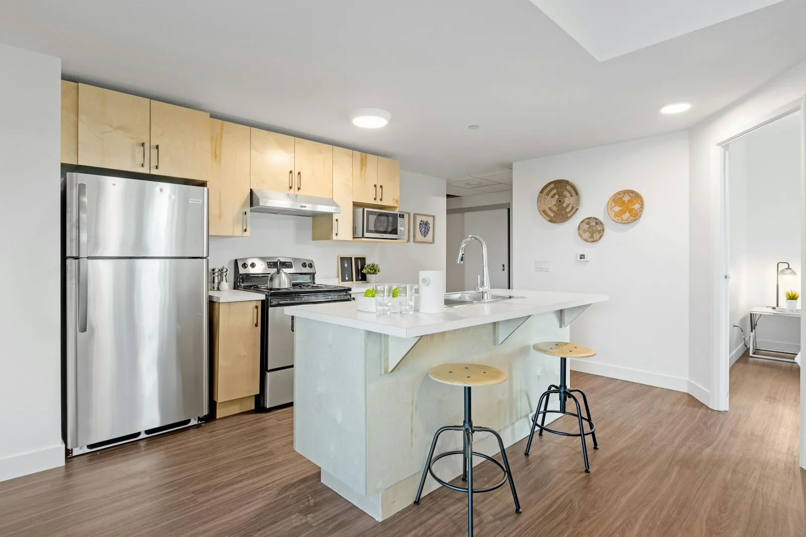Appliances and belongings in a home kitchen