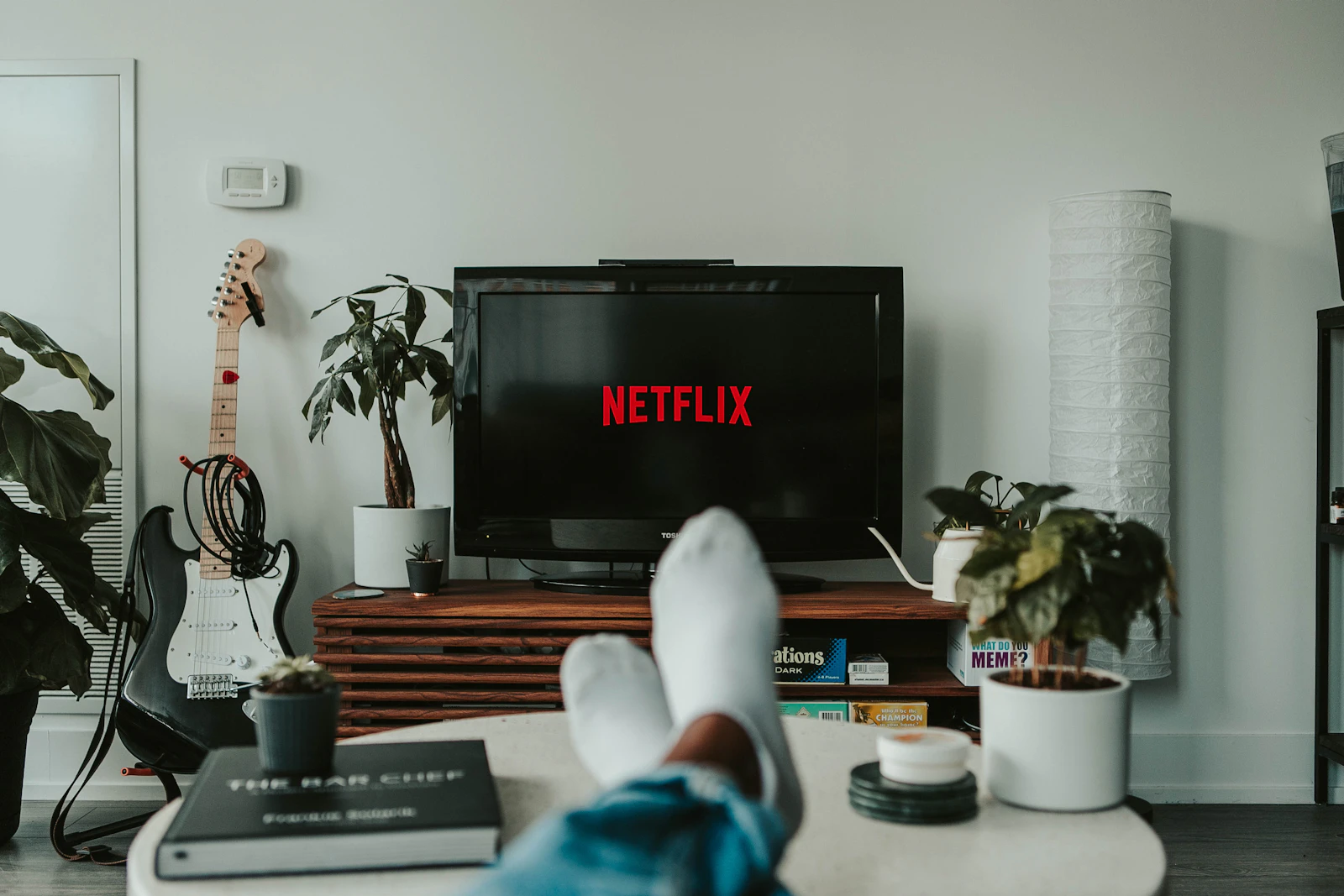 Furniture and belongings in a living space