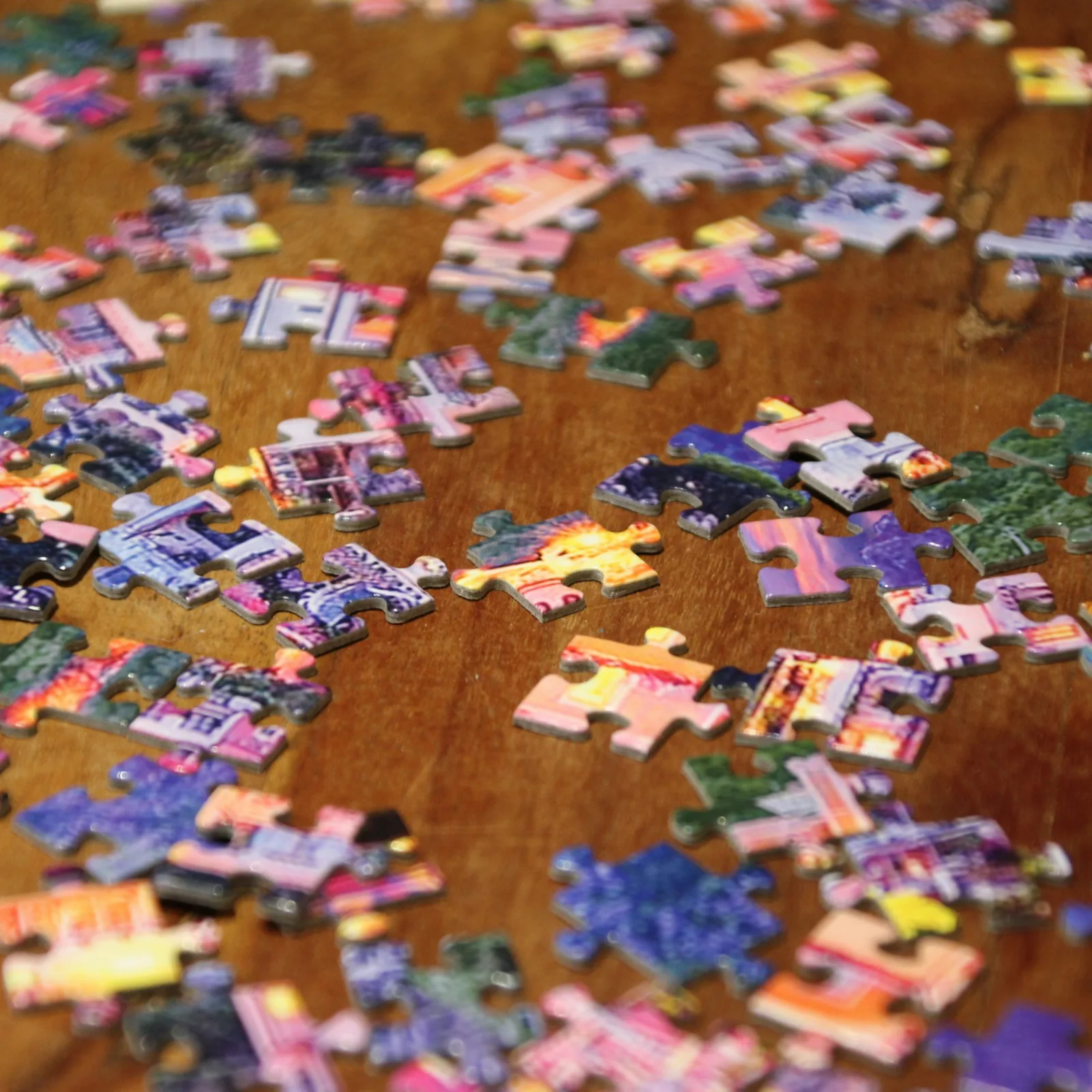 A colorful physical jigsaw puzzle ready to organize in Catalist