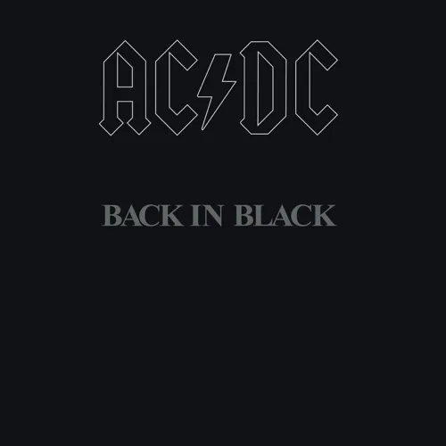 Back in Black by AC/DC cover artwork.
