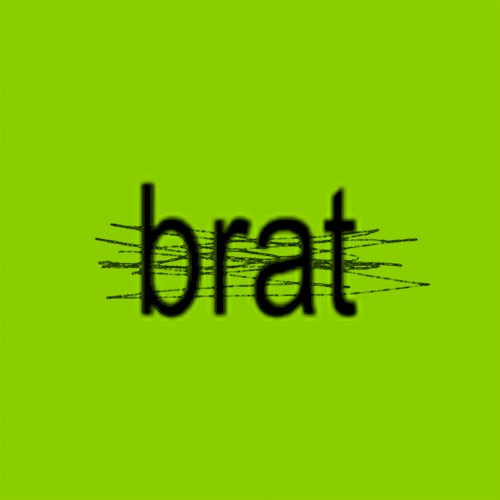 BRAT by Charli xcx cover artwork.